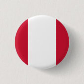 Landesflagge Perus Button (Vorderseite)