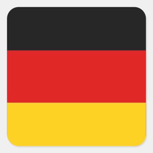 Landesflagge Quadratischer Aufkleber (Vorderseite)