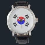 Landesflagge Südkorea Armbanduhr<br><div class="desc">Landesflagge Südkorea</div>