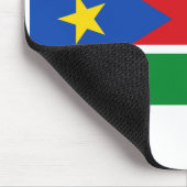 Landesflagge Südsudan Mousepad (Ecke)