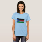 Landesflagge Südsudan T-Shirt (Vorne ganz)