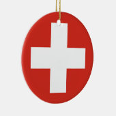 Landesflagge Symbol Armee Miliz Keramik Ornament (Rechts)