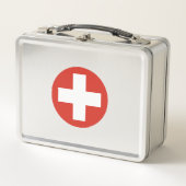 Landesflagge Symbol Armee Miliz Metall Brotdose (Vorderseite)