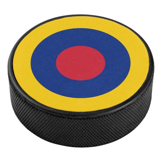 Landesflagge Venezuela - Rundsymbol Eishockey Puck (3/4)