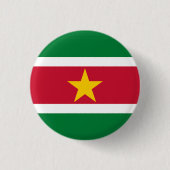 Landesflagge von Suriname Button (Vorderseite)
