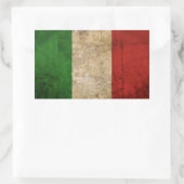 Landesflaggen in Schwierigkeiten | Italien Rechteckiger Aufkleber (Tasche)