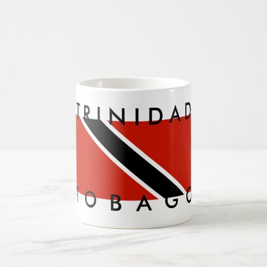 Landesflaggesymbol-Namentext Trinidads Tobago Kaffeetasse (Mittel)