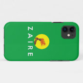 Landesflaggesymbol-Namentext Zaires der Kongo Case-Mate iPhone Hülle (Rückseite (Horizontal))