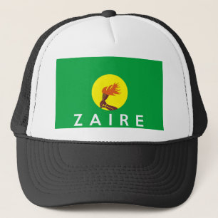 Landesflaggesymbol-Namentext Zaires der Kongo Truckerkappe