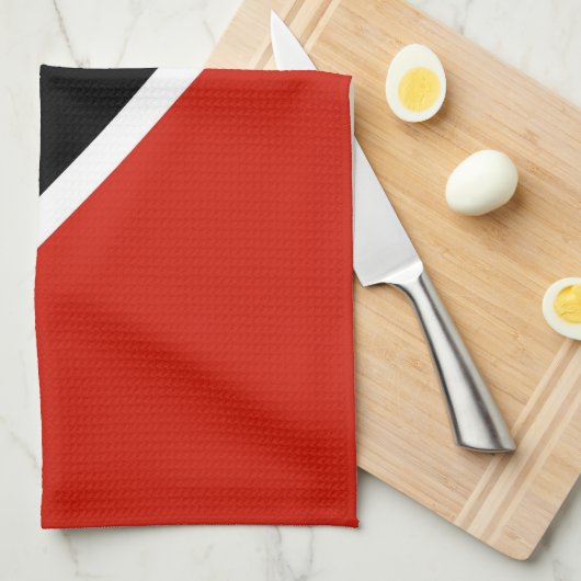 Landesflaggetuch Trinidads Tobago Geschirrtuch (Viertel Falte)