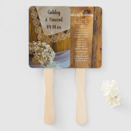 Landeshauptstadt und Blume: Hochzeitsprogramme Fächer