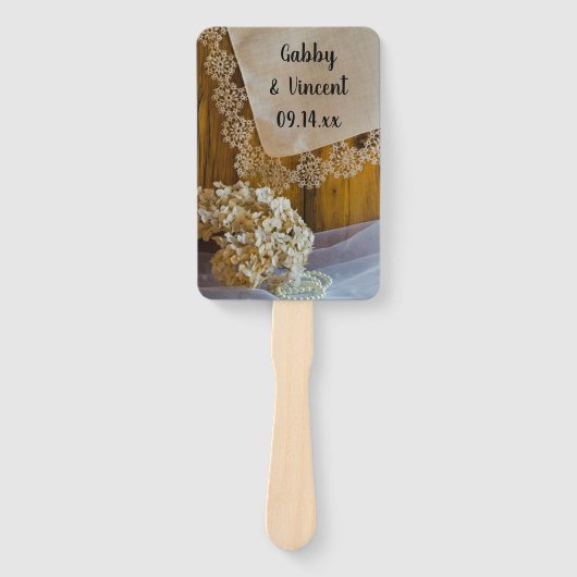 Landeshauptstadt und Blume: Hochzeitsprogramme Fächer (Vorderseite)