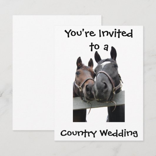 Landeshochzeit Einladung (Vorne/Hinten)