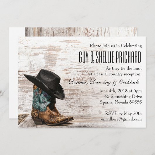 Landeshochzeit Einladung (Vorne/Hinten)