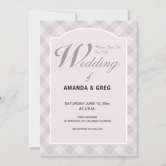 Landeshochzeit Einladung (Vorderseite)