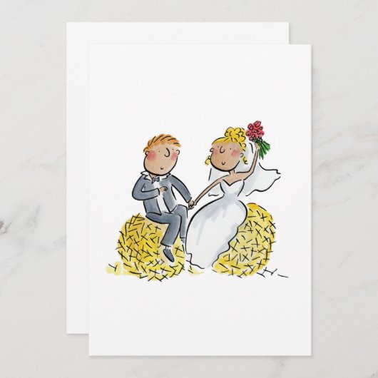 Landeshochzeit Einladung (Vorne/Hinten)