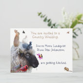 Landeshochzeit oder Verlobung: Einladungen (Stehend Vorderseite)