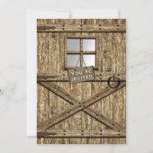 LANDESINVITATION - RUSTISCHE TÜR EINLADUNG (Vorderseite)