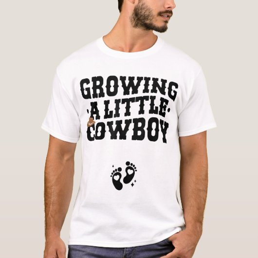 Landesschwangerschaftsankündigung wächst etwas T-Shirt (Vorderseite)