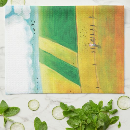 Landessommertag Geschirrtuch (Gefaltet)