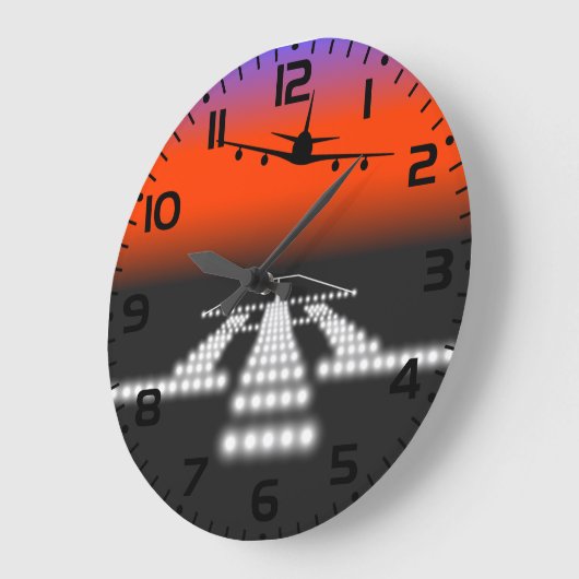 Landestraßenbeleuchtung Große Wanduhr (Winkel)