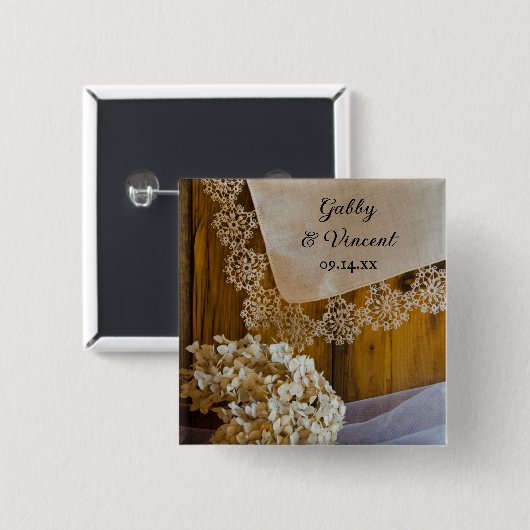 Landesvorstand und Blume-Hochzeit Button (Vorne & Hinten)