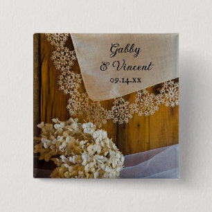 Landesvorstand und Blume-Hochzeit Button