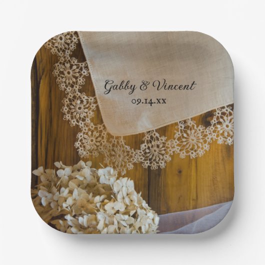 Landesvorstand und Blume-Hochzeit Pappteller (Vorderseite)