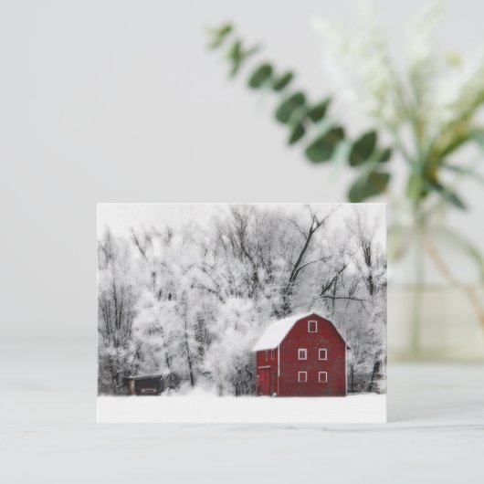 LandesWinter Postkarte (Stehend Vorderseite)