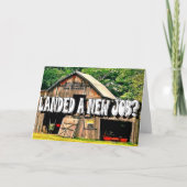 LANDETE einen JOB, Karte (Vorderseite)