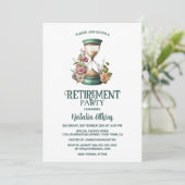 Landfarben-Blumenstour-Glas-Versorgung Einladung (Stehend Vorderseite)