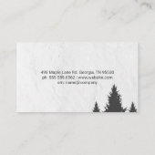 Landflucht | Bäume Visitenkarte (Rückseite)