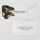 Landflucht | Big Brown Tree Visitenkarte (Vorne/Hinten)