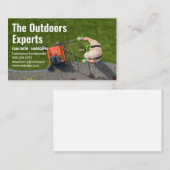 Landflucht | Gardener Mowing Lawn Visitenkarte (Vorne/Hinten)