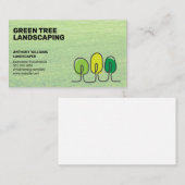 Landflucht | Gras | Baumlogo Visitenkarte (Vorne/Hinten)