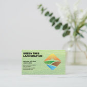 Landflucht | Grasland | Logo im Freien Visitenkarte (Stehend Vorderseite)