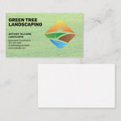 Landflucht | Grasland | Logo im Freien Visitenkarte (Vorne/Hinten)