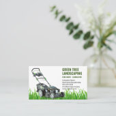 Landflucht | Rasenmäher | Gardener Visitenkarte (Stehend Vorderseite)
