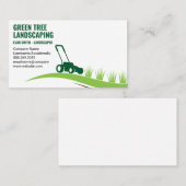 Landflucht | Rasenmäher schneiden Gras Visitenkarte (Vorne/Hinten)