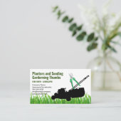 Landflucht | Rasenmäher | Trimmer Visitenkarte (Stehend Vorderseite)