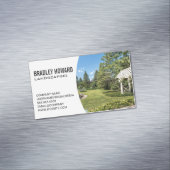 Landflucht | Residence Backyard Magnetische Visitenkarte (Beispiel)