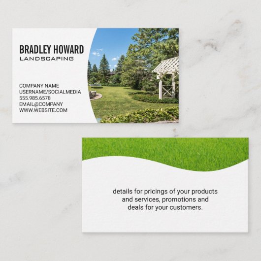 Landflucht | Residence Backyard Visitenkarte (Vorne/Hinten)