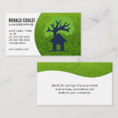 Landflucht | Tree House-Logo Visitenkarte (Vorne/Hinten)