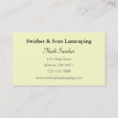 Landflucht Visitenkarte (Rückseite)