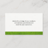 Landflucht Visitenkarte (Rückseite)