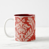 Landfranzösische rote Chic-Tasse Zweifarbige Tasse (Links)