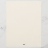 Landfrühlingsblumen Schreibwarenpapier Briefbogen (Rückseite)