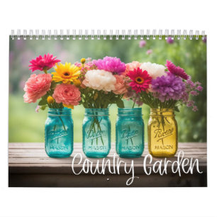 Landgarten - Blumen und Mason-Gläser Kalender