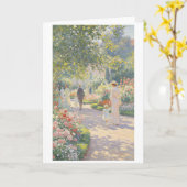 Landgarten leere einfache Karte (Gelbe Blume)