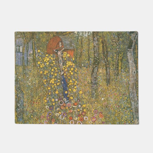 Landgarten mit Kruzifix (von Gustav Klimt) Fußmatte (Vorderseite)